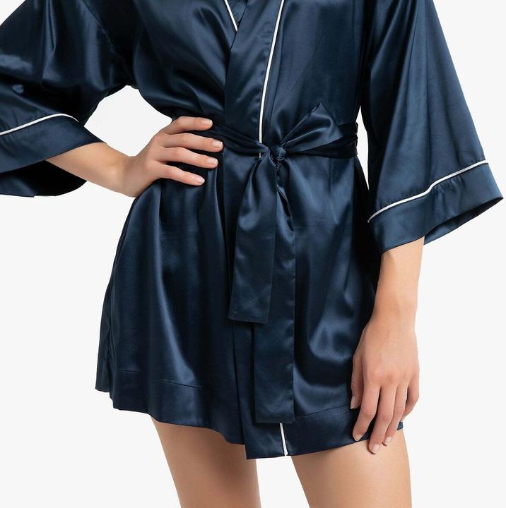 Produktbild La Redoute Collections Satin-Kimono mit 3/4-Ärmeln (48, 50)