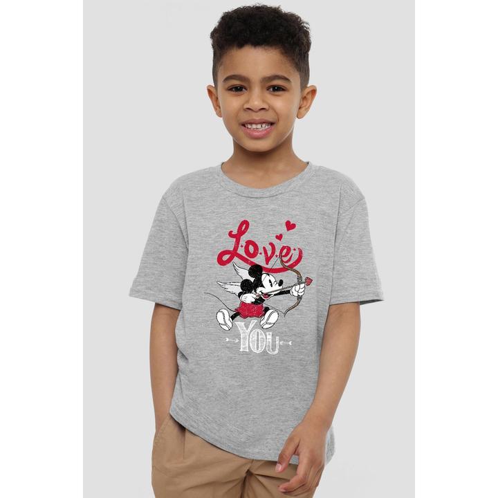 Immagine prodotto Disney Love You Maglietta San Valentino Topolino Cupido Bambini (152, 158)