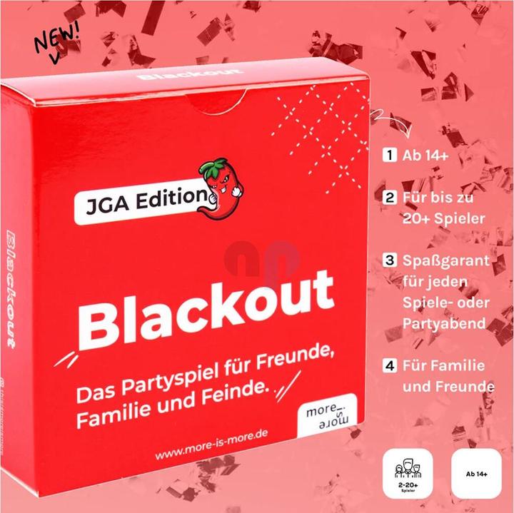 Image du produit More is more Blackout - Édition JGA - Le jeu de fête pour les amis, la famille et les ennemis (Allemand)
