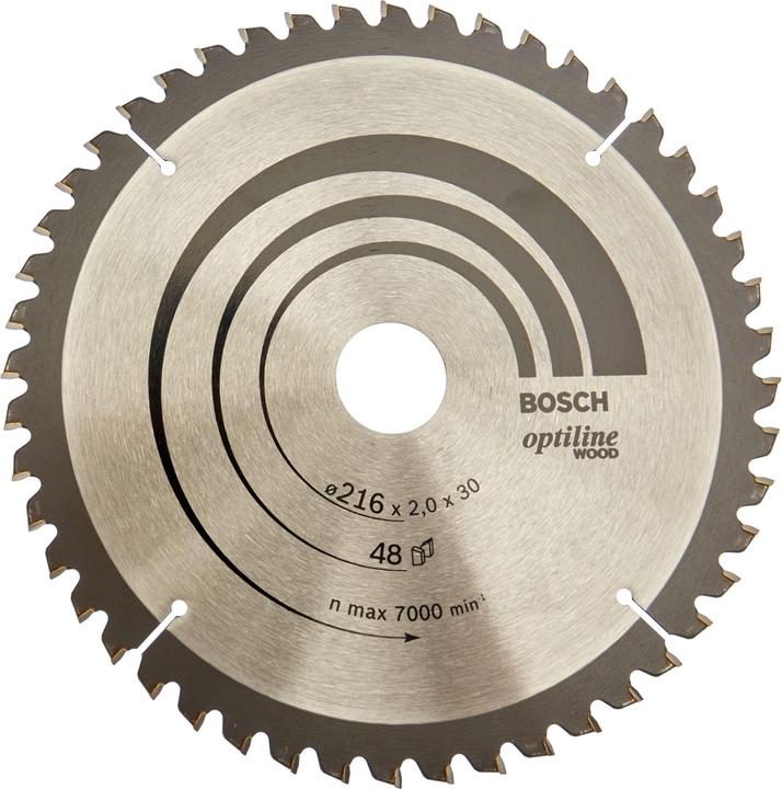 Bosch Professional Zubehör PRO Wood Kreissägeblatt, 216 x 2 x 30 mm