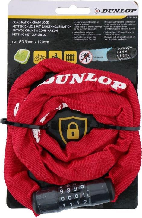 Actual product image Dunlop Combination lock (120 cm)