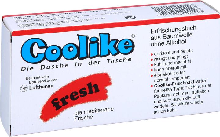 Actual product image Coolike Fresh Erfrischungstücher ohne Alkohol (Cleansing lotion, 357.84 ml)