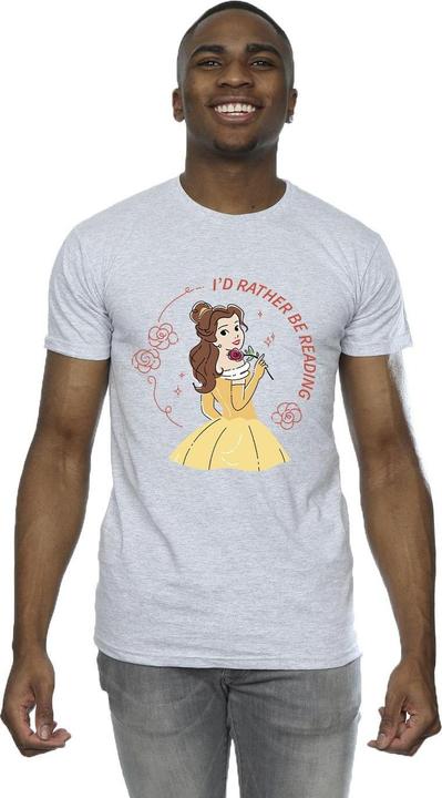 Immagine prodotto Disney La Bella e la Bestia Preferisco leggere TShirt (4XL)