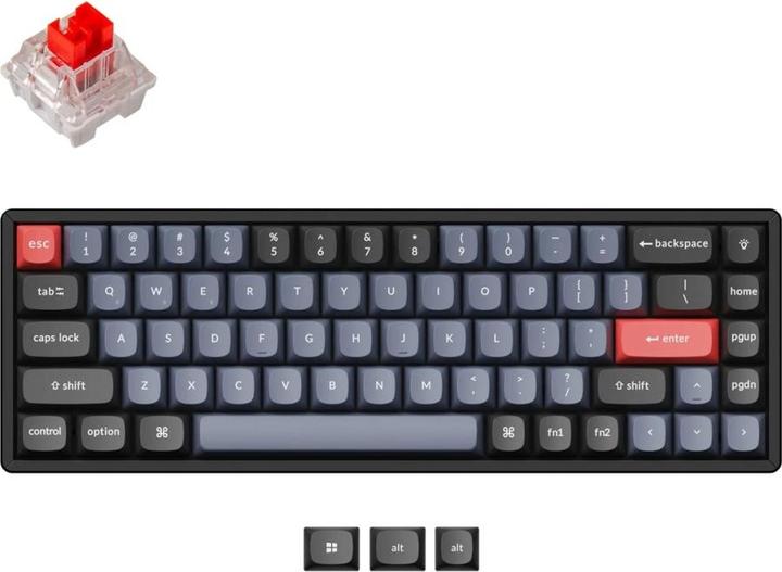 Immagine prodotto Keychron Chiave K6Pro 65% Alu RGB Rosso H K6P-J1-EN (DE, Senza fili)