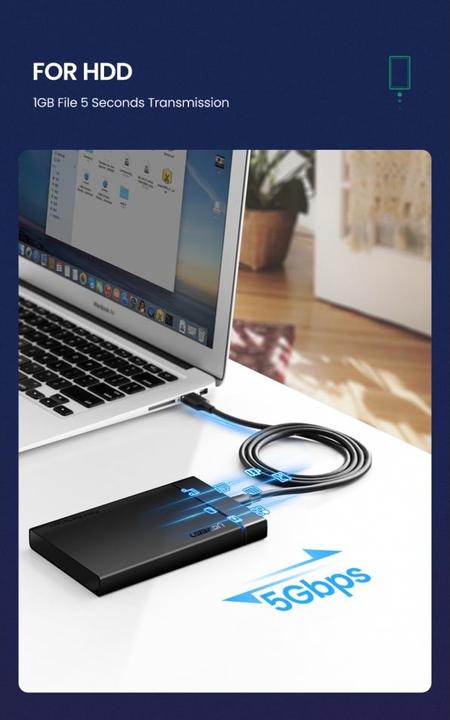 Immagine prodotto Ugreen Cavo dati da USB-C a USB-A 3.0 3A (1 m, USB 3.0)