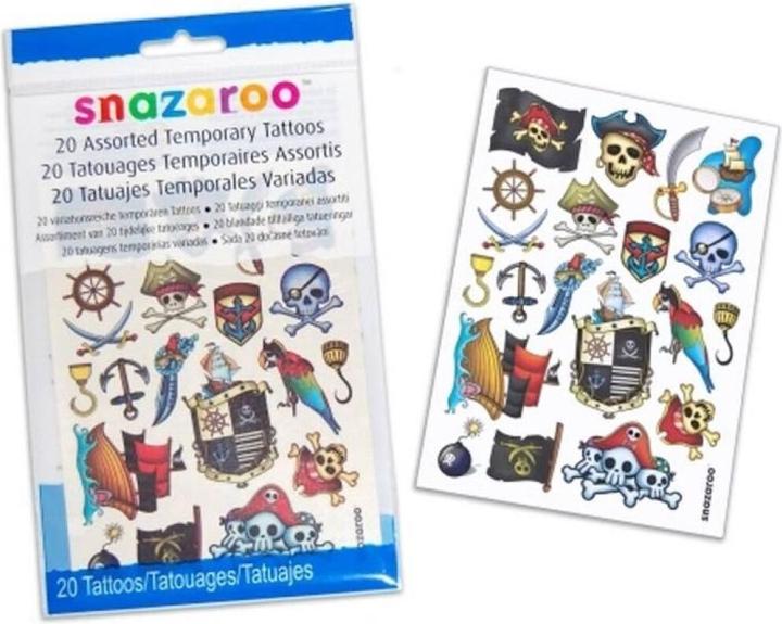 Image du produit Snazaroo Accessoires de tatouage Pirates, 20 pièces