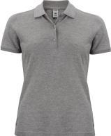 Image du produit Clique Polo femme OC 028265, coton bio, gris chiné, taille XS (XS)