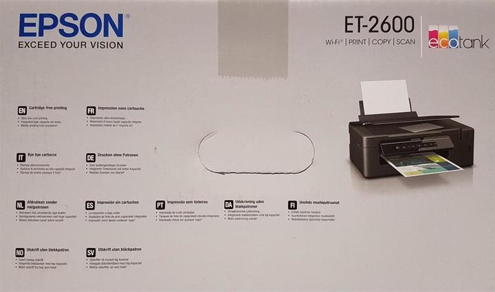 Actual product image Epson ET-2600 EcoTank (Ink tank, Colour)