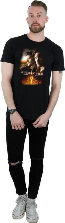 Actual product image Supernatural Mens Join The Hunt Poster Cotton T-Shirt (XXL)