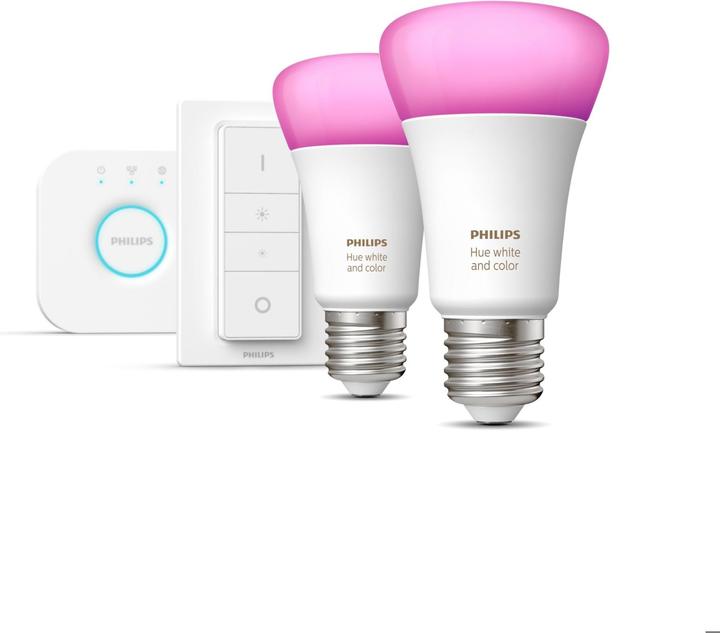 Bianco & Colore Ambiente Ambiente BT starter kit (E27, 9 W, 806 lm, 2 x, F)
