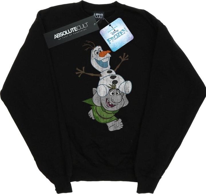 Actual product image Disney Mens Frozen Olaf And Troll Sweatshirt (XXL)