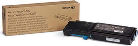 Actual product image Xerox Cyan - Original - Toner Cartridge - for Phaser 6600DN, 6600N, 6600V DNM (C)