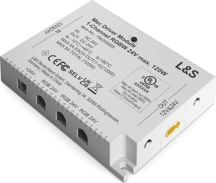 L&S Steuerungsmodul 1-Kanal Mec Driver 24 V RGB/Emotion