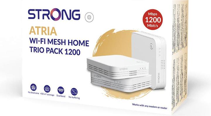Image du produit Strong ATRIA Wi-Fi Mesh Home Triple-Pack 1200EUV2 (867 Mbit/s, 300 Mbit/s)