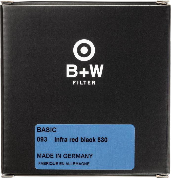 Actual product image B+W Filter 67mm IR 830 Basic (67 mm, Infrared cut-off filter)