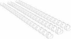 Actual product image GBC Binding wire, 8 mm, 21 rings, white