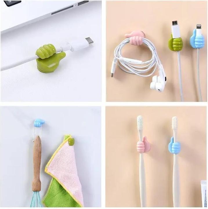 Produktbild PhoneLook Witzige Silikon Kabel Organizer Thumbs-Up für Ladekabel, Schlüssel u.m.