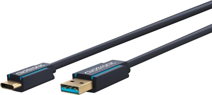 Immagine prodotto clicktronic Cavo adattatore USB-C - USB-A, alta velocità (2 m, USB 3.0)
