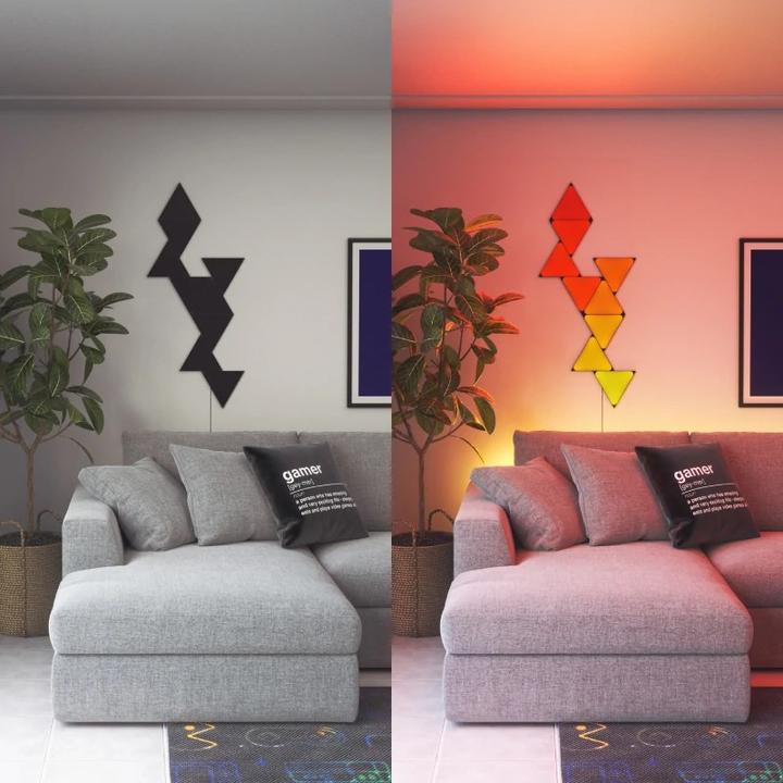 Produktbild Nanoleaf Shapes black mini Triangles exp. Pack 10 pk (7 lm)