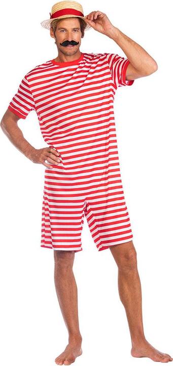 Actual product image Amscan Adult costume 1920s swimming costume red size Pl (XL)