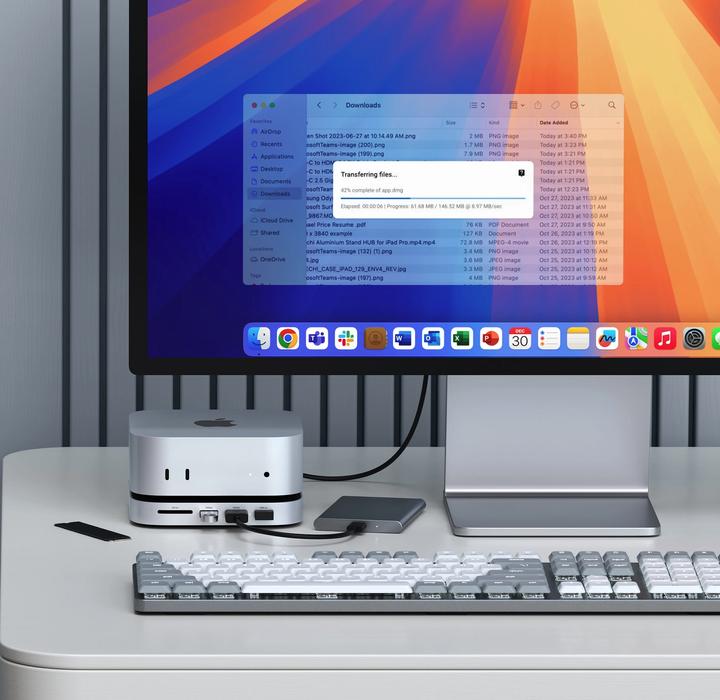 Produktbild Satechi Mac Mini M4 Stand & Hub with SSD Enclosure (USB-C, 5 Ports)