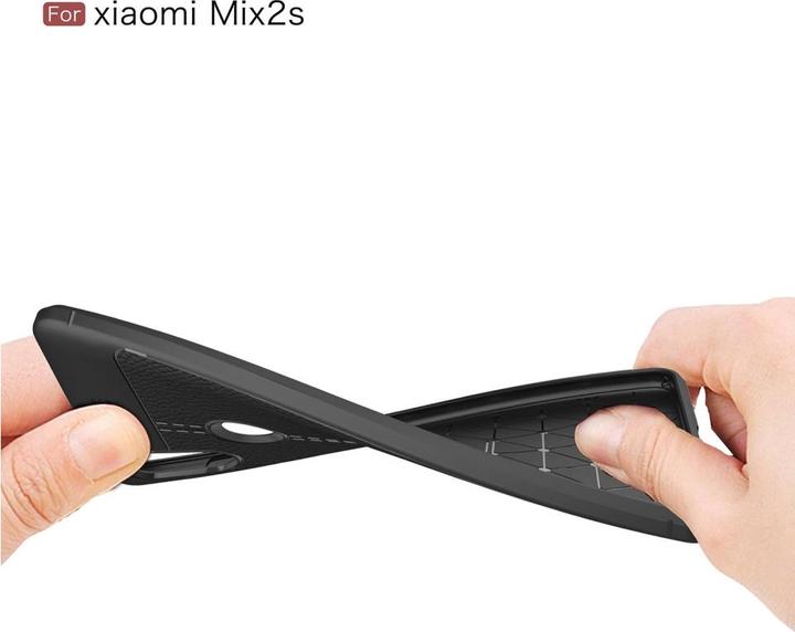 Produktbild Screenguard Xiaomi Mi Mix 2S Hülle Leather Design TPU Cover (Xiaomi Mi Mix 2S)