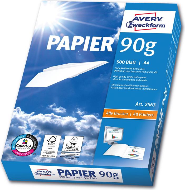 Actual product image Avery multifunctional paper (90 g/m², 500 x, A4)