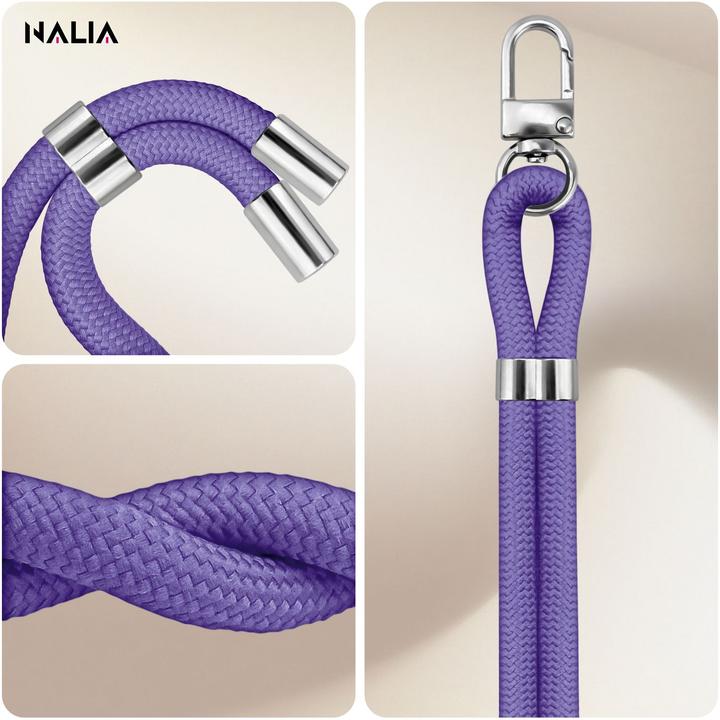 Actual product image Nalia HoldMe Lanyard Handykette – Universal Trageband für Smartphones - Verstellbar, Soft & Elastisch