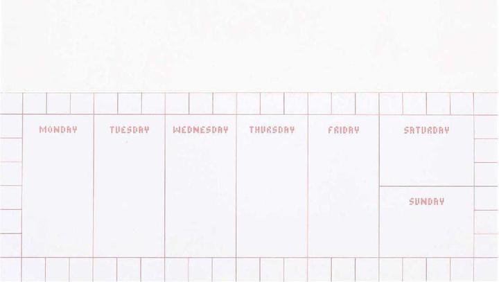 Actual product image Rico Design Weekly planner 21 x 8 cm, Pixel, L.300821