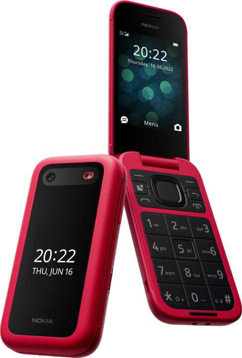 Image du produit Nokia 2660 Flip -simpukkapuhelin, Dual-SIM, punainen (4G)