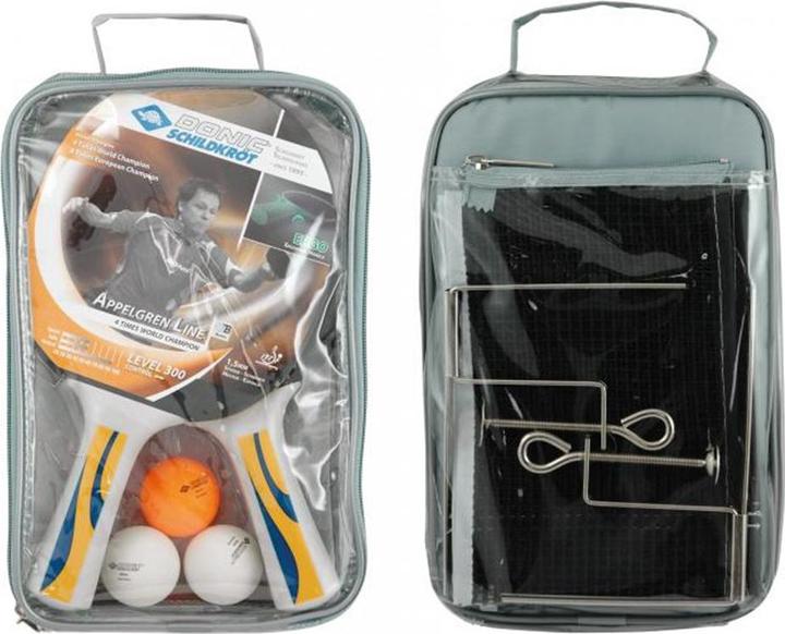 Donic Schildkröt Pingjum Tennis racquet set Donic Appelgren 300 4 RAK + 3 balls + Net