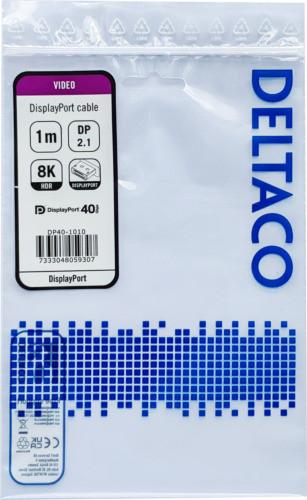 Image du produit Deltaco DP40-1010 Câble DisplayPort Noir (1 m, DisplayPort)