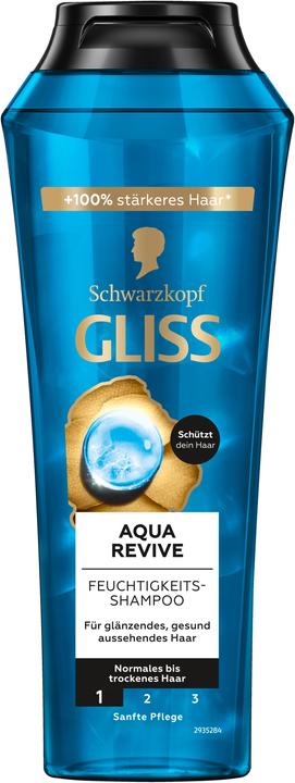 Gliss Shampoo idratante aqua revive (250 ml, Shampoo liquido)