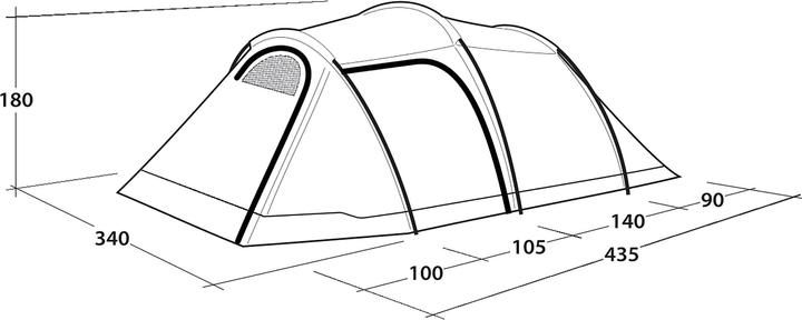 Actual product image Outwell Earth 5 Plus (Tunnel tent, 10.20 kg, 5 persons)