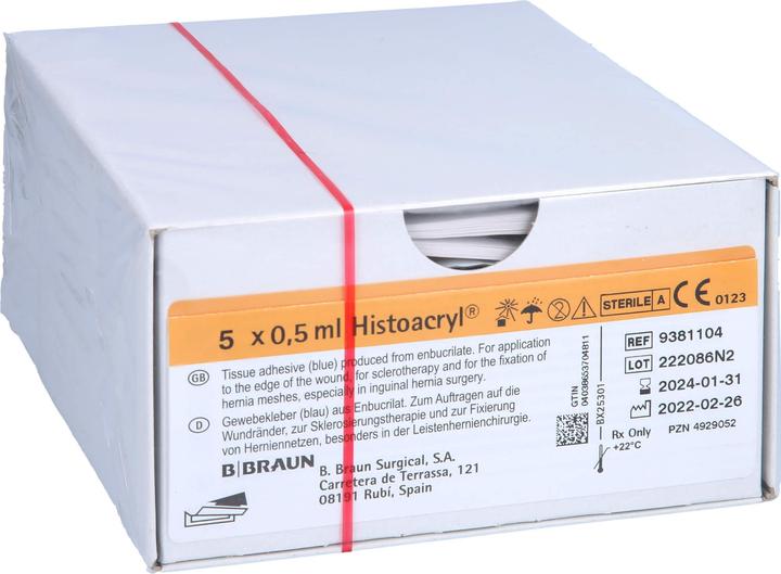 Produktbild B.Braun Histoacryl Gewebekleber Amp., 5 St AMP