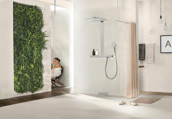 Image du produit hansgrohe HG Showerpipe RAINMAKER SELECT 460 3jet DN 15 EcoSm Version 9 l/min blanc/chrome