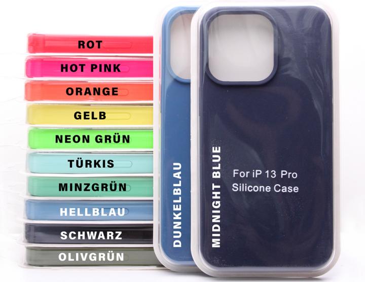Immagine prodotto Ambiance1 Custodia iPhone 13 Pro - Custodia protettiva in silicone Hardcase turchese No.063.6 (Apple iPhone 13 Pro)