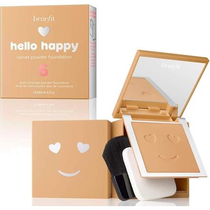Actual product image BeneFit Cosmetics Hello Happy Velvet Powder (6 Medium Warm)