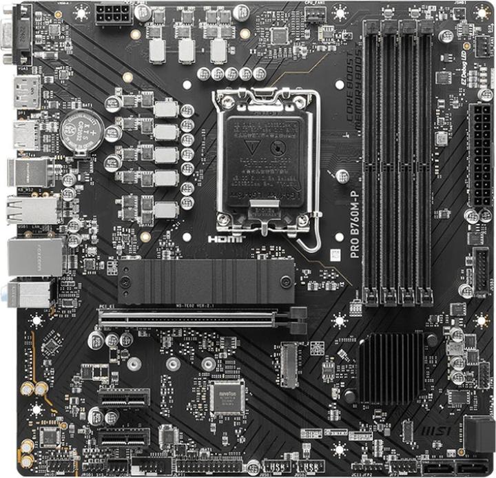 MSI PRO B760M-P (LGA 1700, Intel B760, mATX)