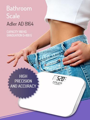 Produktbild Adler AD 8164 Personenwaage Quadratisch, Elektronische Postwaage (180 kg)