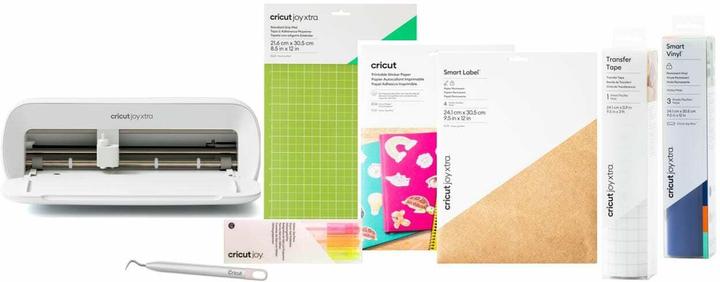 Cricut Label & Sticker Bundle + Joy Xtra Schneideplotter-Set grau