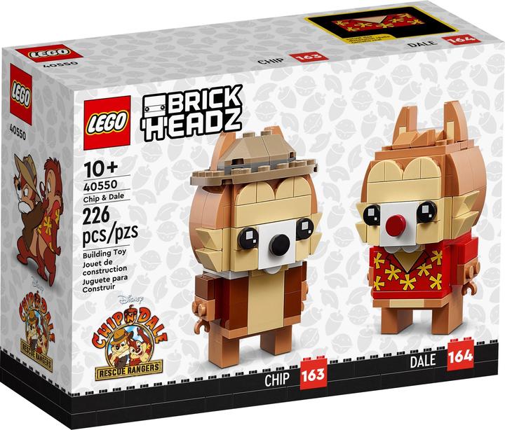 Actual product image LEGO BrickHeadz Chip & Chap 40550 (40550, LEGO Disney, LEGO Rare Sets)