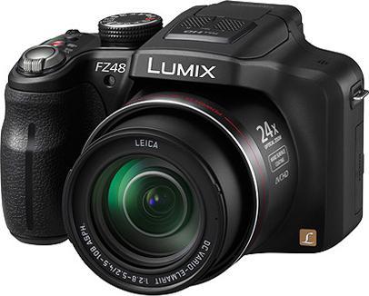 Panasonic Lumix FZ48, 12MP, 24xZoom, HD-Movies, Schwarz (1/2,3'')