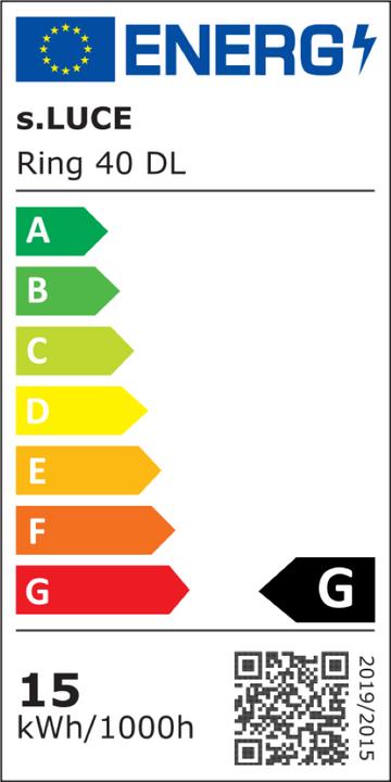 Label énergétique s.luce Ring Mur & Plafond Variable (1350 lm)