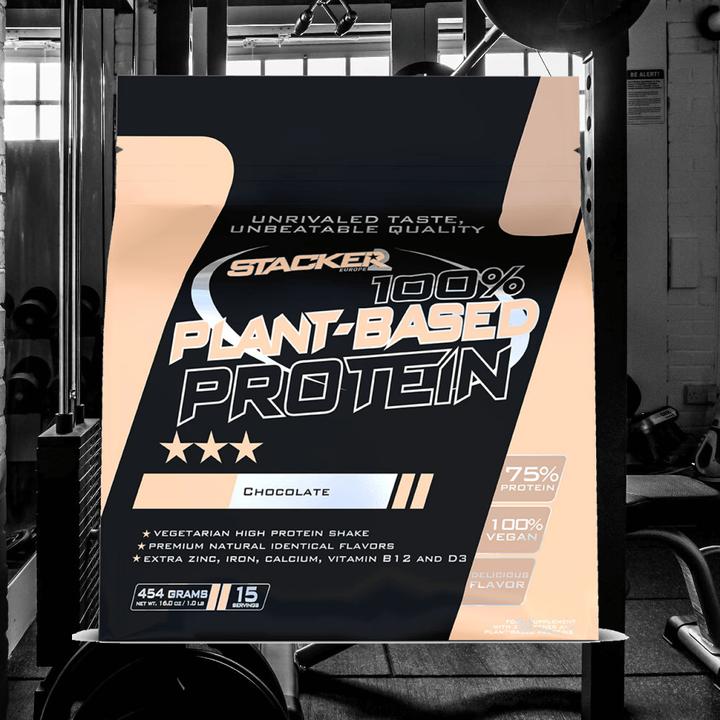 Produktbild Stackers 100% Plant-Based Protein (Schokolade, 1 Stk., 454 g)