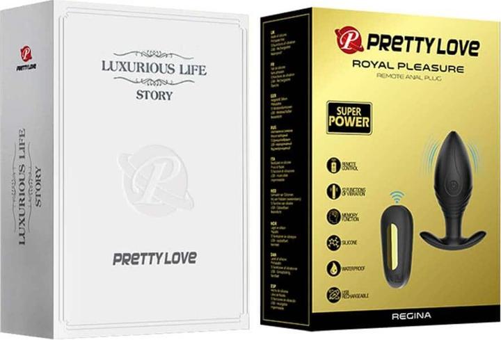 Actual product image Pretty Love Regina Vibrating Butt Plug