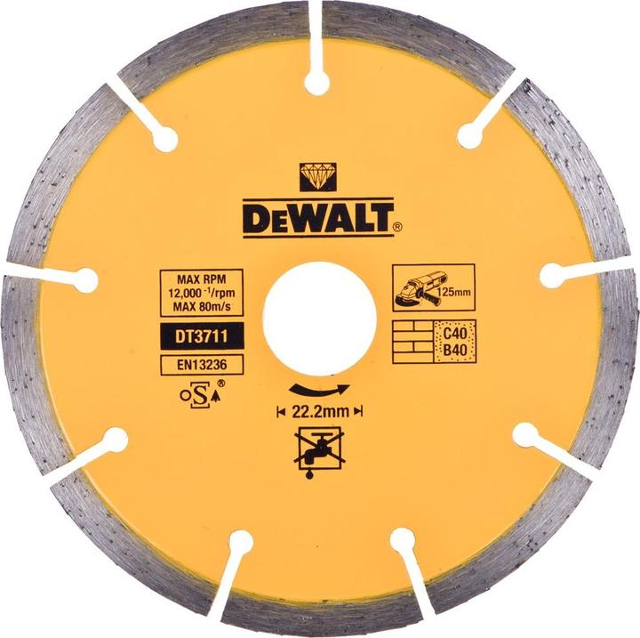 Produktbild DeWalt WINKELSCHLEIFER DWE46107 + STAUBWOLKE 1400W 125MM (125 mm)