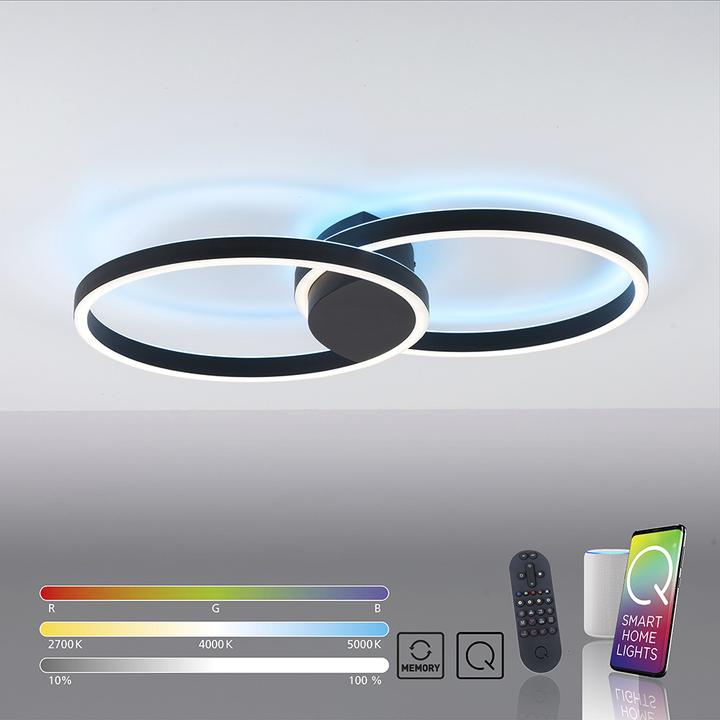 Image du produit Paul Neuhaus Neuhaus Plafonnier à LED 2700-5000K, RGB, sw 6145-18, 6145-18 (1500 lm)