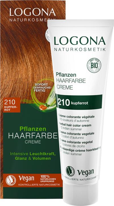Actual product image Logona Plant cream (210 copper red)