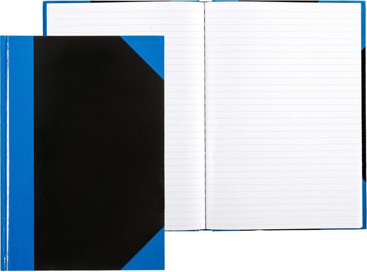 Produktbild Idena Kladde A4 liniert schwarz blau FSC-Mix (A4, Liniert, Harter Einband)